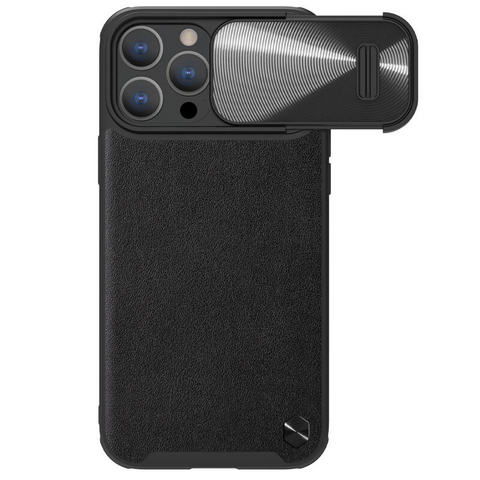 Zastitna futrola Nillkin CamShield Leather S - iPhone 14 Pro crna.