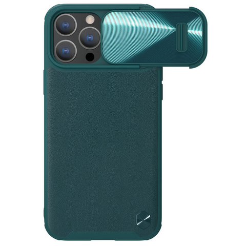 Zastitna futrola Nillkin CamShield Leather S - iPhone 14 Pro Max 6.7 zelena.