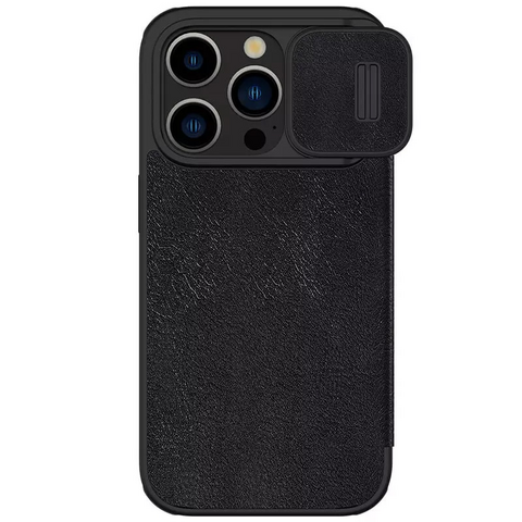 Zastitna futrola Nillkin Qin Pro - iPhone 15 Pro Max 6.7 crna.