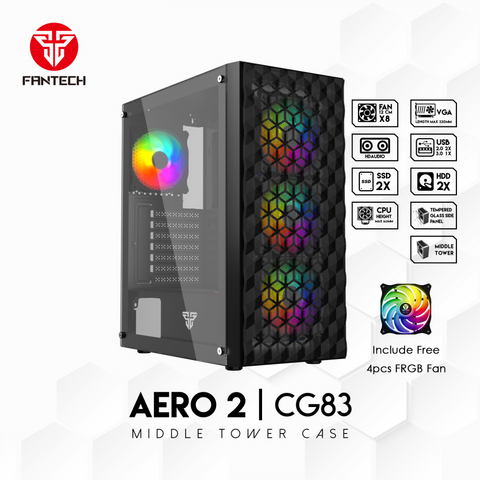Kuciste Gaming Fantech CG83 Aero 2 crno.