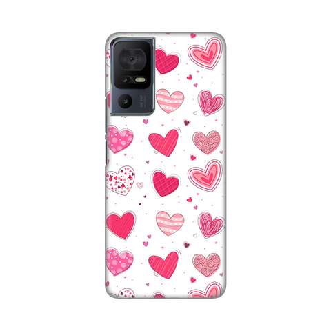 PRINT silikonska futrola skin (ultra tanka) - A1 Alpha Eco Pink Hearts.