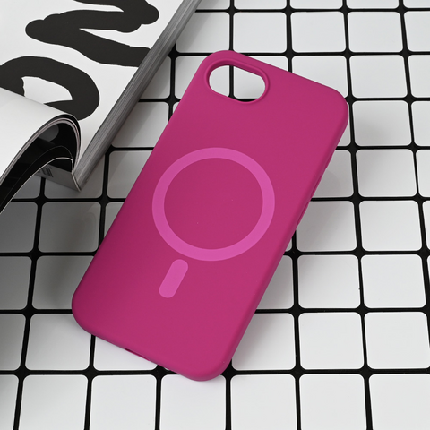 Zastitna futrola Magsafe Pure color - iPhone 16e/17e 6.1 tamno pink.