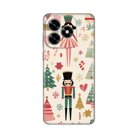 PRINT silikonska futrola - Huawei Honor X5c Plus Vintage Christmas.