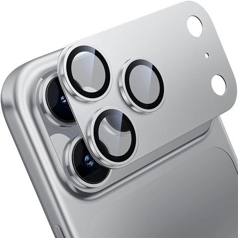 Zastita kamere Full Cover - iPhone 17 Pro Max srebrna.
