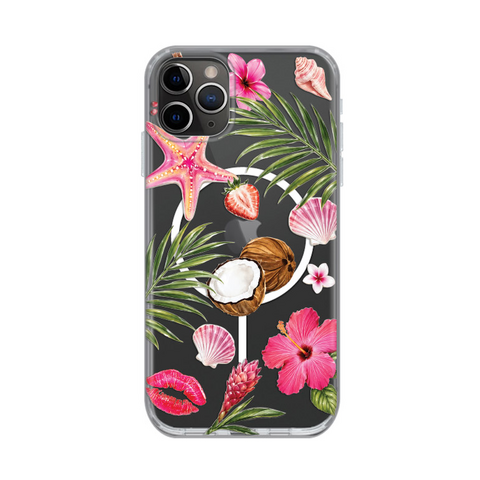 Zastitna futrola print Magsafe - iPhone 11 Pro Max 6.5 Coconut Paradise.
