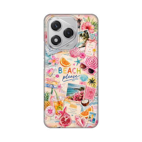 PRINT silikonska futrola skin (ultra tanka) - Huawei Honor 400 Lite Beach Please.