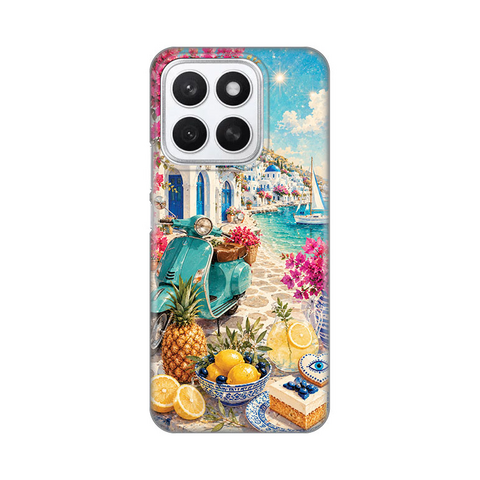 PRINT silikonska futrola skin (ultra tanka) - Huawei Honor X8c Summer in Greece.