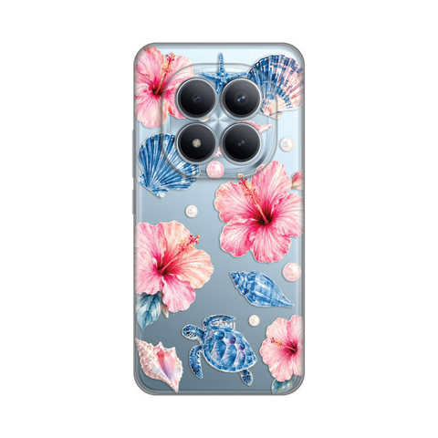 PRINT silikonska futrola skin (ultra tanka) - Xiaomi Redmi Note 15 Pro Plus 5G Hibiscus Sea.