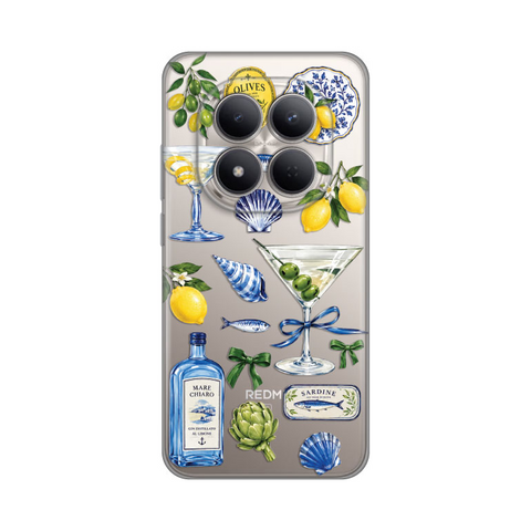 PRINT silikonska futrola - Xiaomi Redmi Note 15 Pro 5G Mediterranean Martini.
