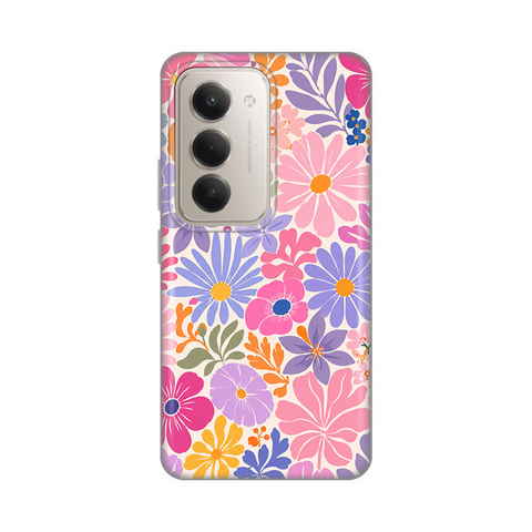 PRINT silikonska futrola - Xiaomi Redmi 15 4G Sunny Petals.