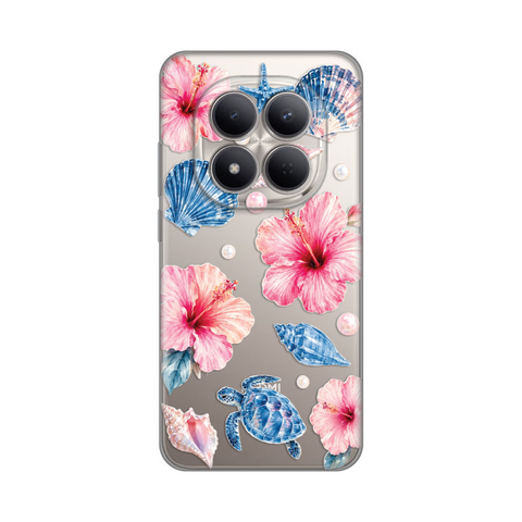 PRINT silikonska futrola skin (ultra tanka) - Xiaomi Redmi Note 15 Pro 5G Hibiscus Sea.