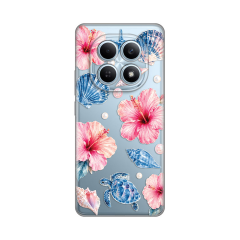 PRINT silikonska futrola skin (ultra tanka) - Xiaomi Redmi Note 15 4G/5G Hibiscus Sea.