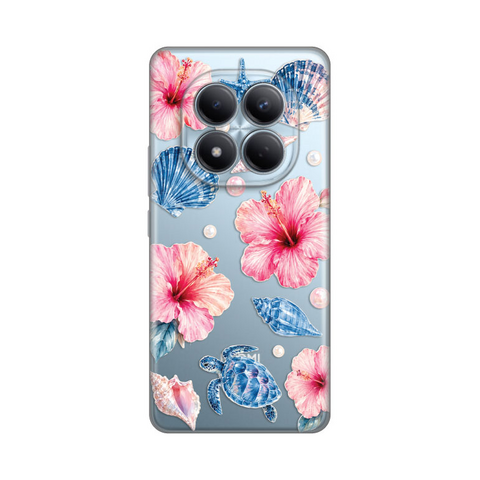 PRINT silikonska futrola skin (ultra tanka) - Xiaomi Redmi Note 15 Pro 4G Hibiscus Sea.