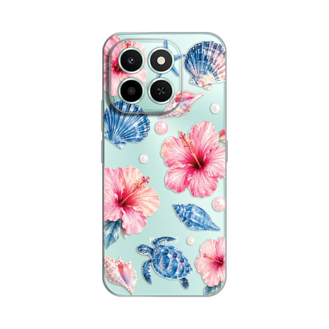 PRINT silikonska futrola skin (ultra tanka) - Huawei Honor X6c Hibiscus Sea.