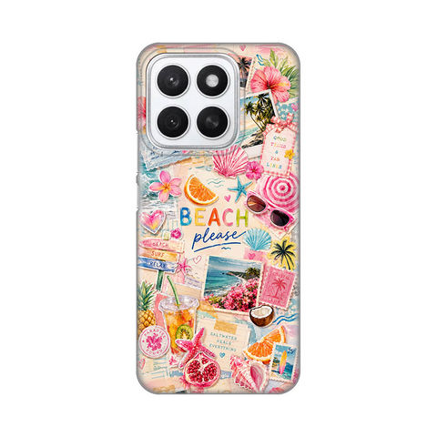 PRINT silikonska futrola skin (ultra tanka) - Huawei Honor X8c Beach Please.