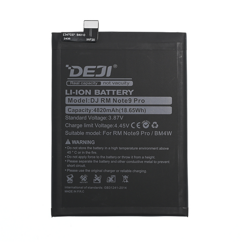 Baterija Deji - Xiaomi Redmi Note 9 Pro(4820mAh)BM4W.