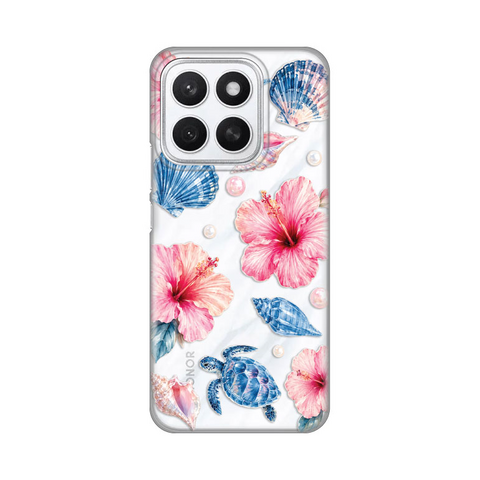 PRINT silikonska futrola skin (ultra tanka) - Huawei Honor X8c Hibiscus Sea.
