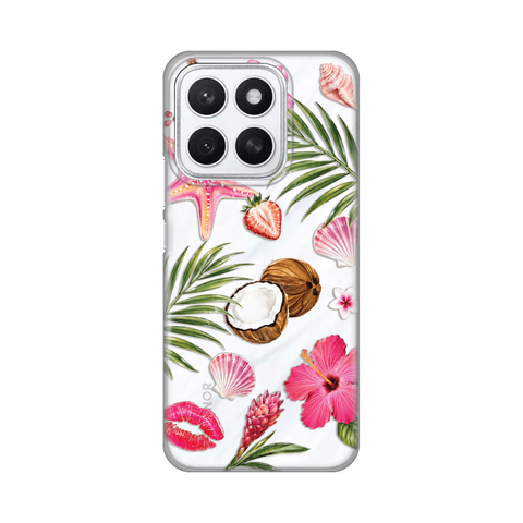 PRINT silikonska futrola - Huawei Honor X8c Coconut Paradise.