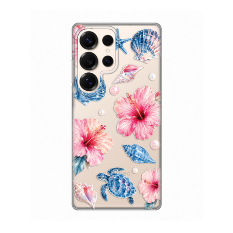 PRINT silikonska futrola skin (ultra tanka) - Samsung S938 Galaxy S25 Ultra Hibiscus Sea.