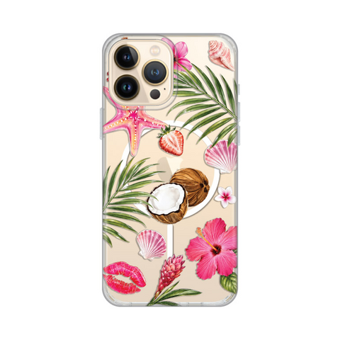 Zastitna futrola print Magsafe - iPhone 13 Pro Max 6.7 Coconut Paradise.