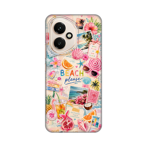 PRINT silikonska futrola skin (ultra tanka) - Huawei Honor 400 Beach Please.