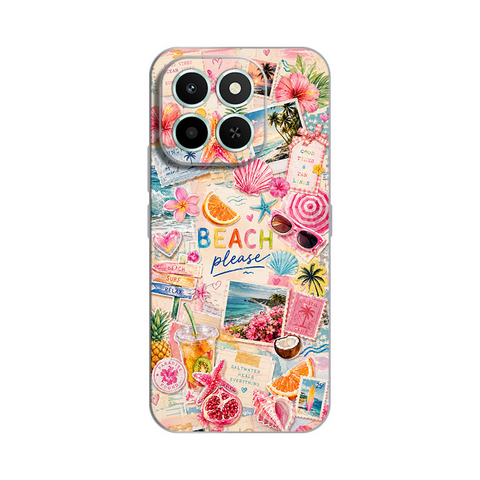 PRINT silikonska futrola skin (ultra tanka) - Huawei Honor X6c Beach Please.