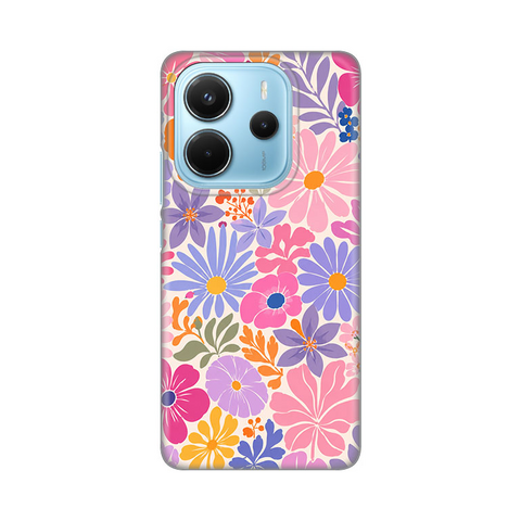 PRINT silikonska futrola - Xiaomi Redmi Note 14 4G (SRB) Sunny Petals.