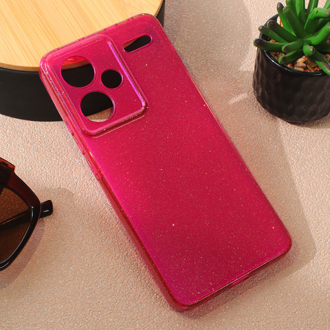 Zastitna futrola Sparkle Dust - Xiaomi Redmi Note 13 Pro Plus bordo.