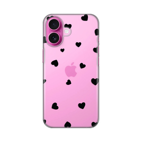 PRINT silikonska futrola skin (ultra tanka) - iPhone 16 6.1 Hearts.