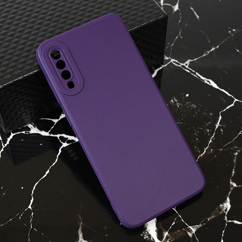 Teracell GIULIETTA silikonska futrola - Samsung A705 Galaxy A70 mat tamno ljubicasta.