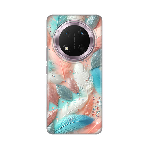 PRINT silikonska futrola - Huawei Honor Magic 7 lite Pastel Feathers.
