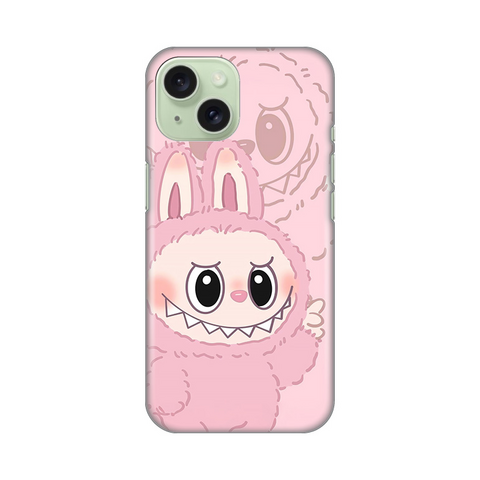 PRINT silikonska futrola - iPhone 15 La Bubu Pink.