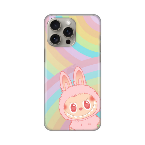 PRINT silikonska futrola skin (ultra tanka) - iPhone 15 Pro Max 6.7 La Bubu Rainbow.