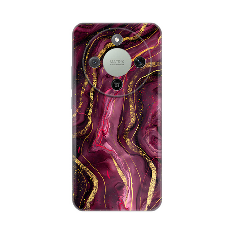 PRINT silikonska futrola - Huawei Honor Magic 8 Lite Burgundy.