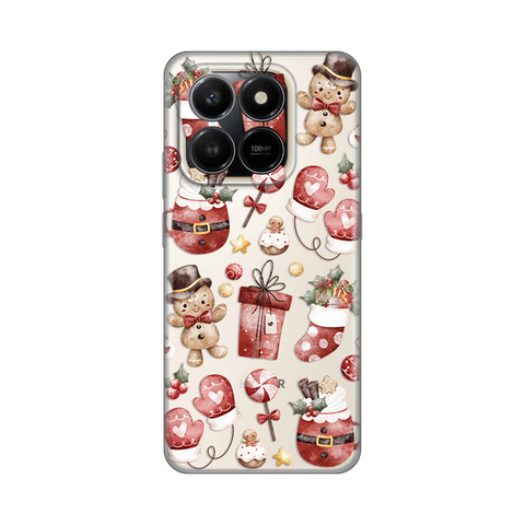 PRINT silikonska futrola skin (ultra tanka) - Honor X7d 4G/400 Smart 5G Cozy Christmas.