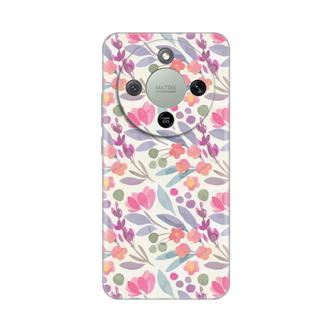 PRINT silikonska futrola - Huawei Honor Magic 8 Lite Watercolor Flowers.