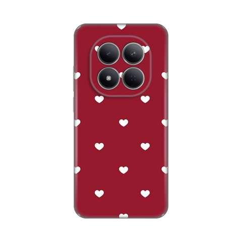 PRINT silikonska futrola skin (ultra tanka) - Xiaomi Redmi Note 15 Pro 5G Burgundy Hearts.