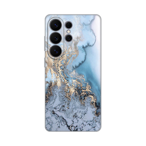PRINT silikonska futrola - Samsung S948 Galaxy S26 Ultra Blue Gold Marble.