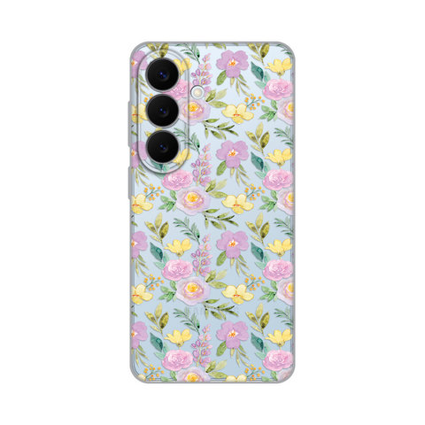 PRINT silikonska futrola skin (ultra tanka) - Samsung S941 Galaxy S26 Soft Flowers.