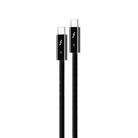 Data kabl Coteci Thunderbolt OF-066 120Gbps 240W 4k PD Type C na Type C crni 0.3m.