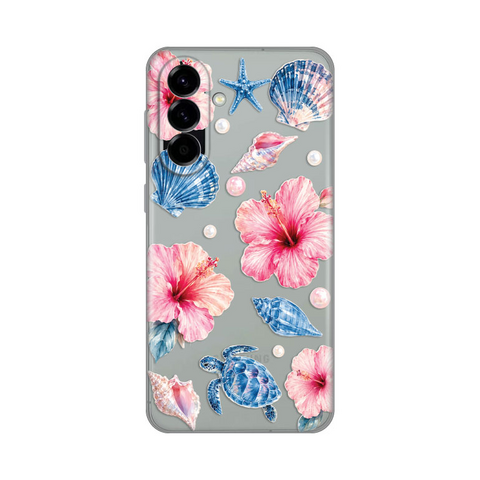 PRINT silikonska futrola skin (ultra tanka) - Samsung A576 Galaxy A57 5G Hibiscus Sea.