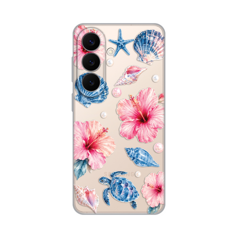 PRINT silikonska futrola skin (ultra tanka) - Samsung S941 Galaxy S26 Hibiscus Sea.