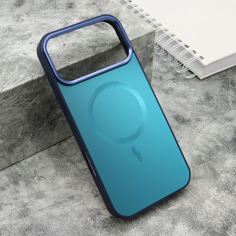 Zastitna futrola COLOR METAL Magsafe - iPhone 17 Pro Max (6.9) tirkizna (big camera) (MS).