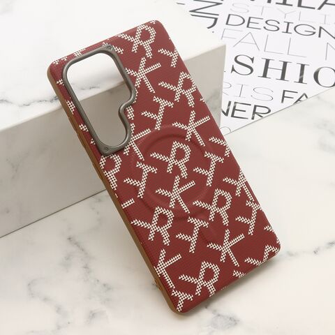 Zastitna futrola MONOGRAM MagSafe - Samsung S938 Galaxy S25 Ultra 5G crvena (MS).