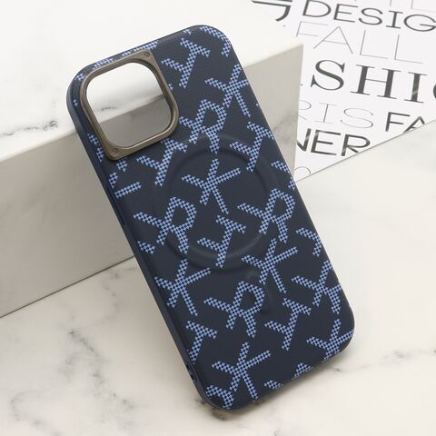 Zastitna futrola MONOGRAM MagSafe - iPhone 15 plava (MS).