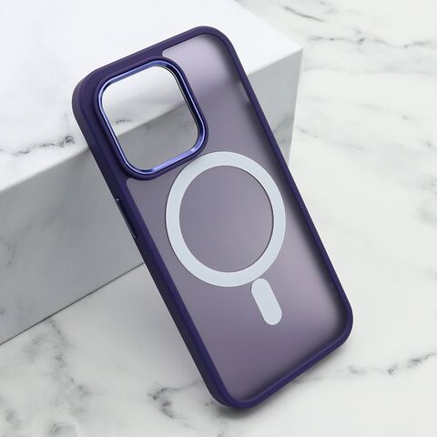 Zastitna futrola SILKY MAGSAFE II - iPhone 15 Pro (6.1) ljubicasta (MS).