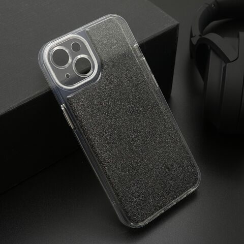Zastitna futrola OMBRE GLITTER - iPhone 13 (6.1) crna (MS).