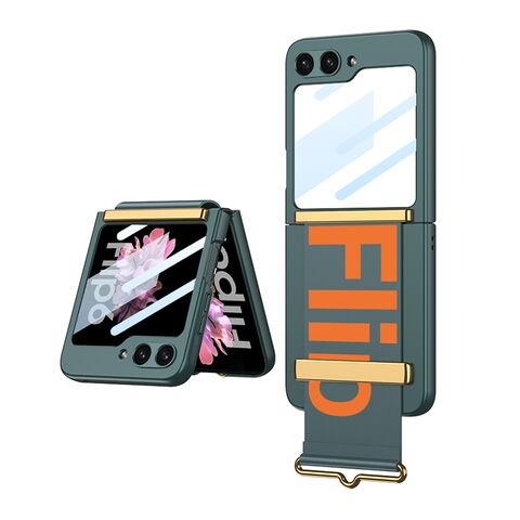 Zastitna futrola STRAP CASE - Samsung F741B/F761B Galaxy Z Flip 6 5G/Z Flip 7 FE 5G tamno zelena (GKK case) (MS).