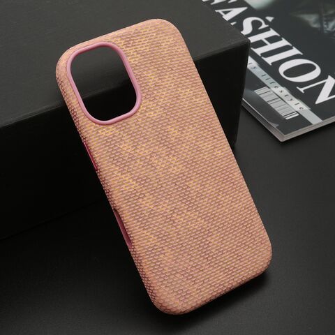 Zastitna futrola WOVEN TOUCH MagSafe - iPhone 17 roze (MS).