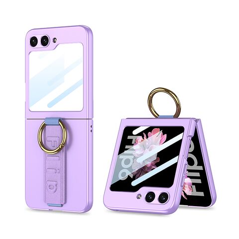 Zastitna futrola STRAP RING CASE - Samsung F741B/F761B Galaxy Z Flip 6 5G/Z Flip 7 FE 5G ljubicasta (GKK case) (MS).
